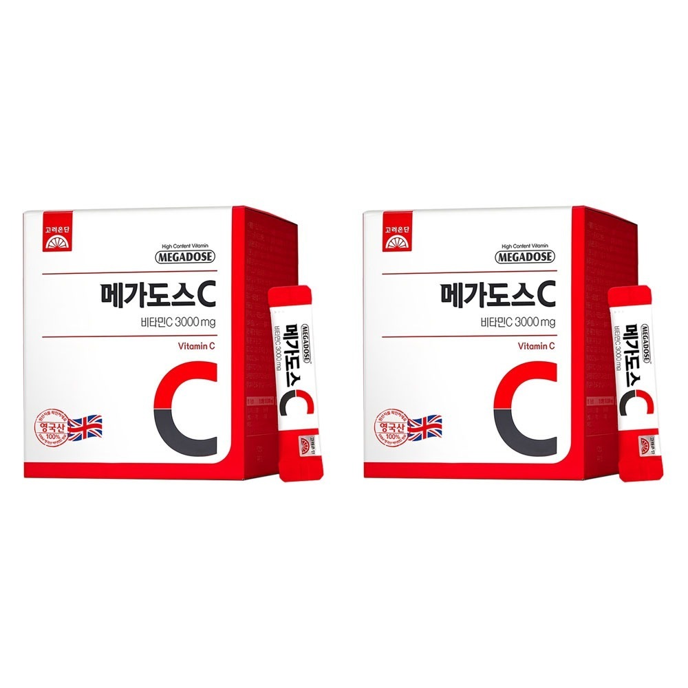 メガドーズ ビタミンC 3000mg 高含有 ビタミンサプリメント 健康維持 水溶性ビタミン 体調管理 美容サポート 3g x 60 x 2
