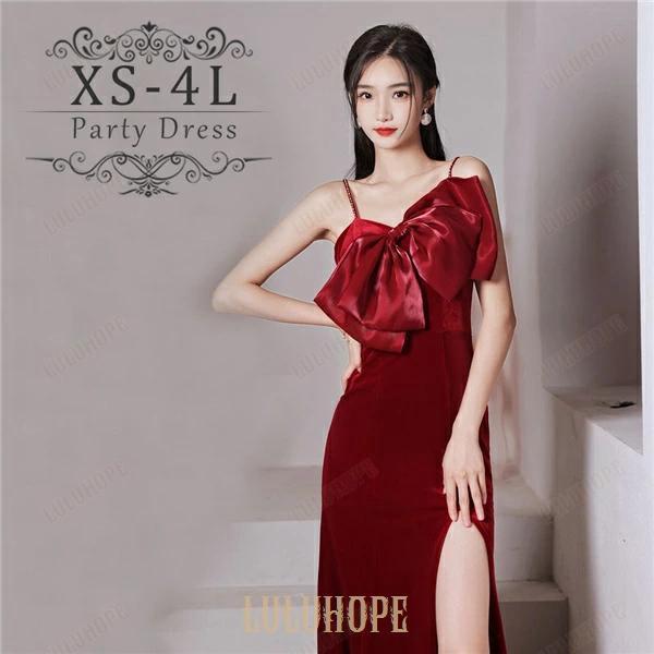 ドレス 大人 ピアノ 発表会 マーメイド ロングドレス 演奏会 結婚式 母親 ピアノ発表会 レッド 赤 ワンピース 演奏会ドレス 演奏会用ドレス パーティードレス