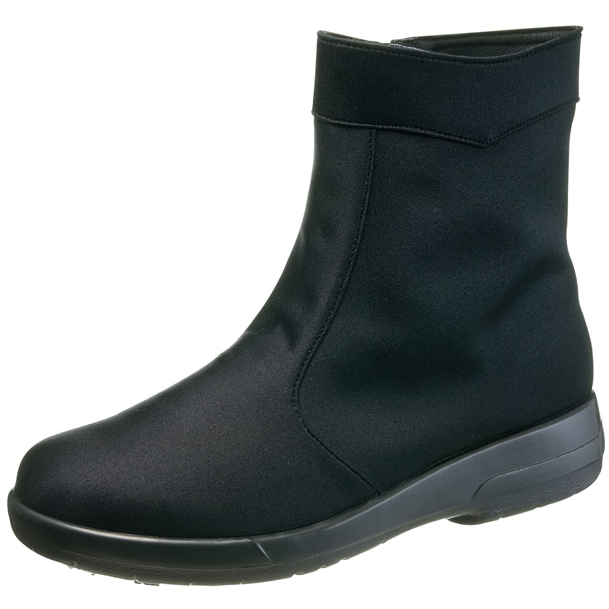 ショートブーツ レディース 防水 防滑 撥水 幅広 3E 日本製 シンプル ブラック TDY3492