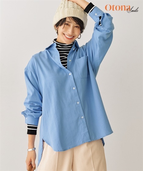 シャツ・ブラウス 綿１００％オーバーシャツ OtonaSMILE 6,039円