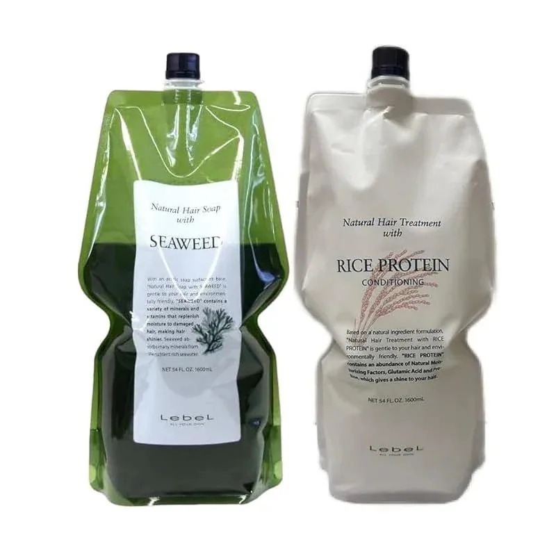 即納ナチュラルヘアソープ&トリートメント Lebel ルベル ナチュラル ヘアソープ SW シーウィード 1600ml & RP ライスプロテイン 1600ml セット