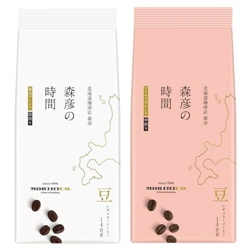限定AGF 森彦の時間 レギュラー コーヒー 豆 2種飲み比べセット 140g×2種 コーヒー豆 コーヒーギフト