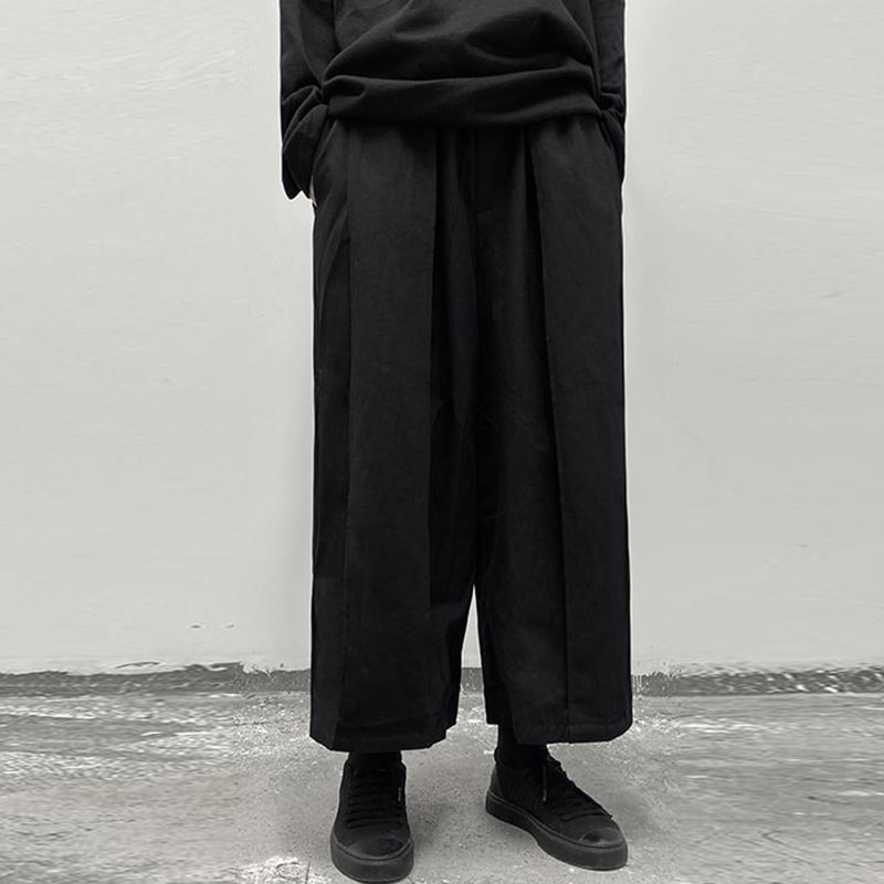 レディースパンツブラックカジュアル春夏ニューラージサイズカジュアルレトロレディースパンツパーソナリティ多目的カジュアルレディースワイドレッグパンツブラックシンプルカジュアルレディースパンツ