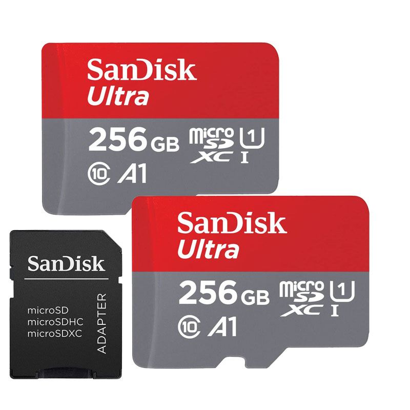 2個セット マイクロSDカード 256GB UHS-I U1 A1 SDSQUA4-256G-GN6MA SD変換アダプター付 NintendoSwitch対応