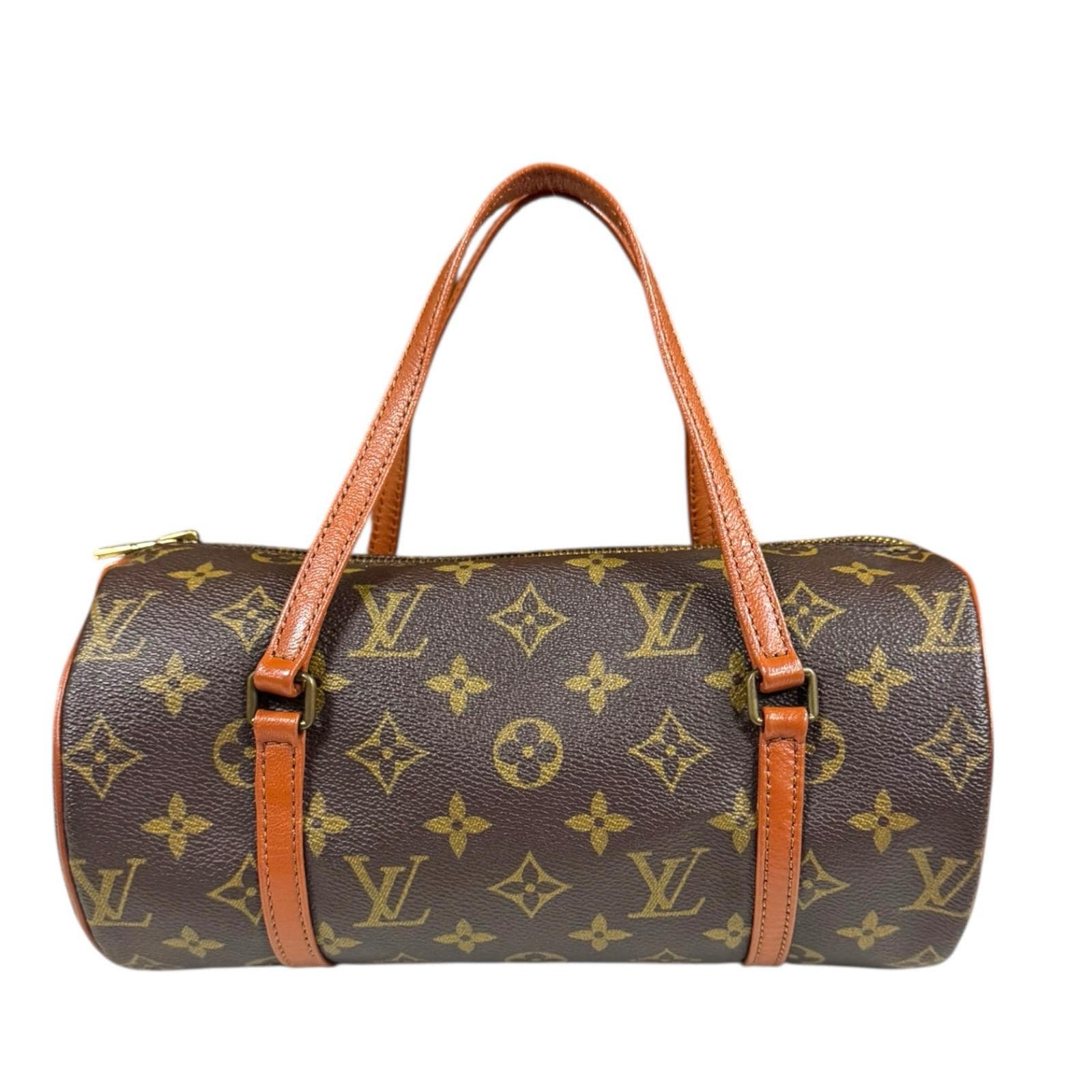 ルイヴィトン パピヨン26 モノグラム ハンドバッグ モノグラムキャンバス M51386 ブラウン LOUIS VUITTON 中古
