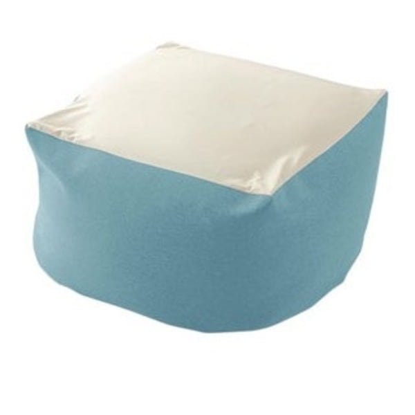 カバーリング ビーズクッション/ビッグクッション (Mサイズ ライトブルー) 洗えるカバー (リビング雑貨 生活雑貨)