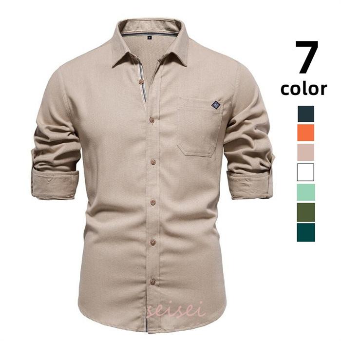 シャツ メンズ 長袖 シャツ トップス ジャケット メンズ シャツ 細身 タイト シャツ ファッション カジュアルオーバーシャツ 秋 スリム 刺繍 お兄系