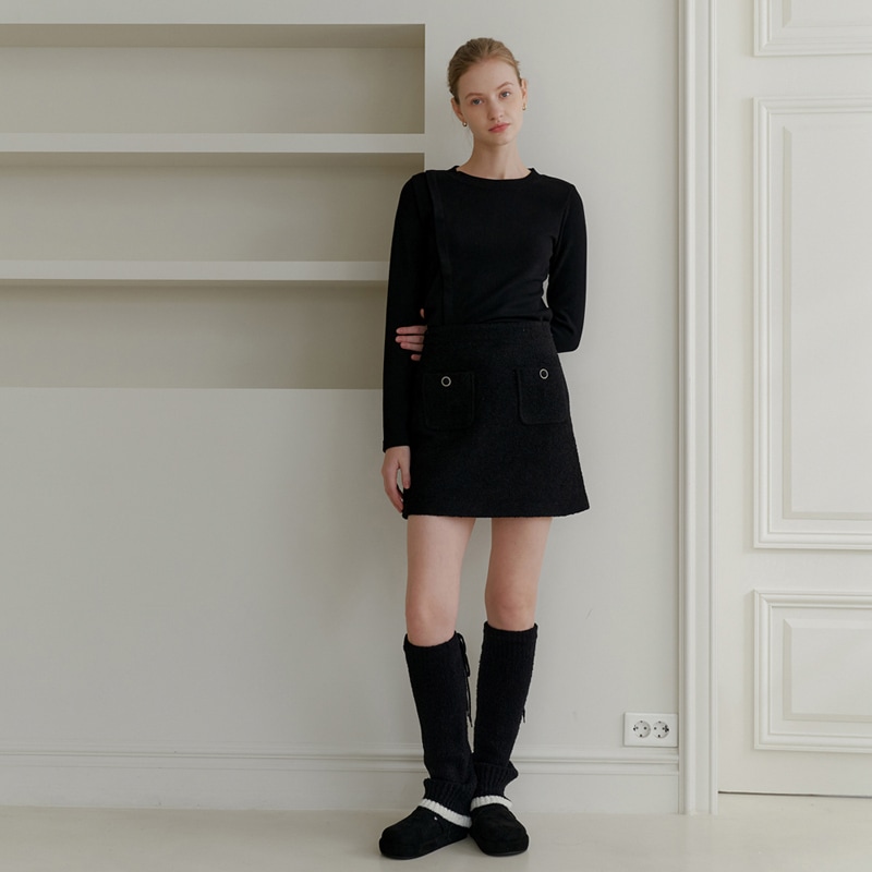 ウールブークルスカート [2カラー]