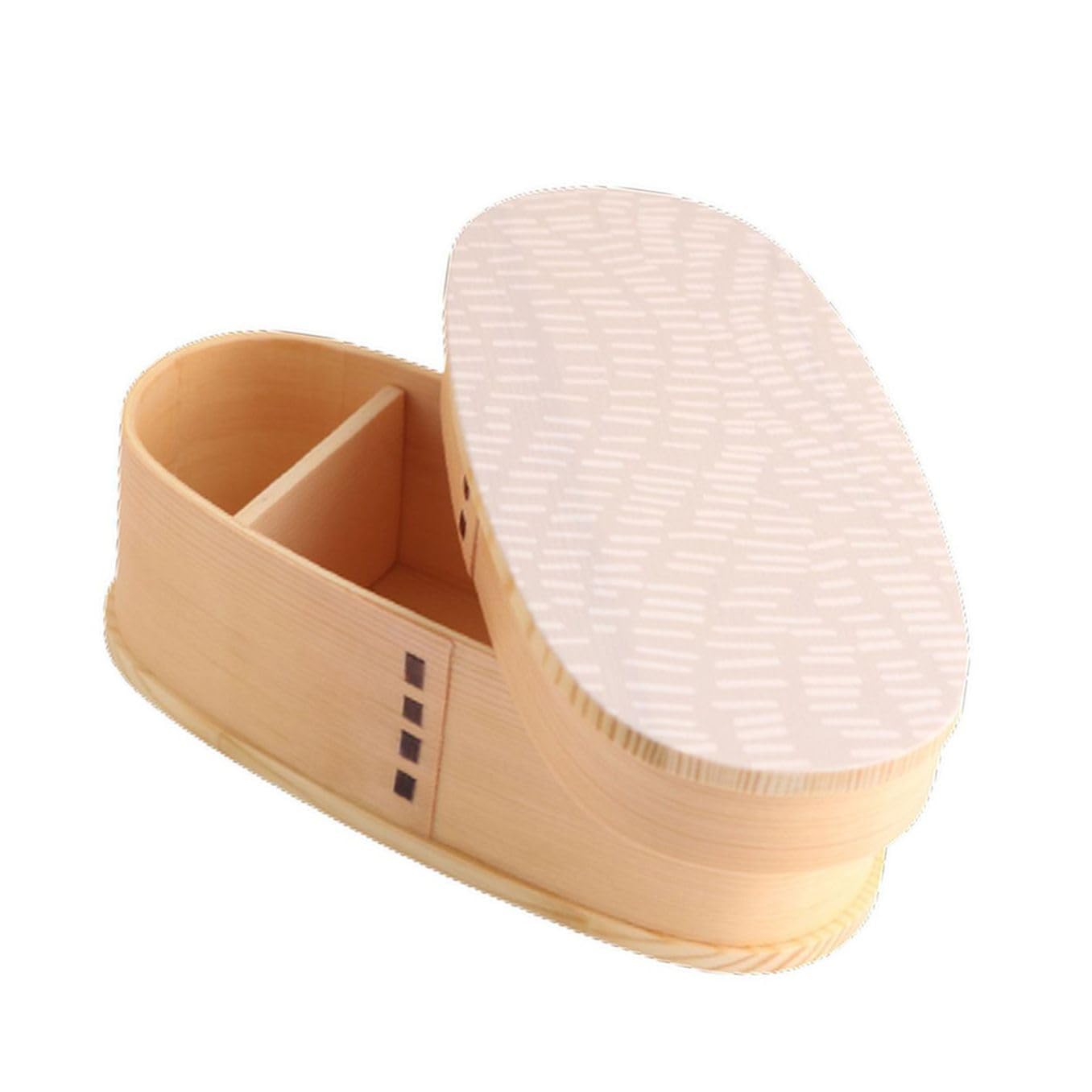 j-kitchens 曲げわっぱ 弁当箱 18.5cm × 8.5cm × 6.3cm 400ml ウレタンコーティング/絵：蒔絵調紀州加工 Current model