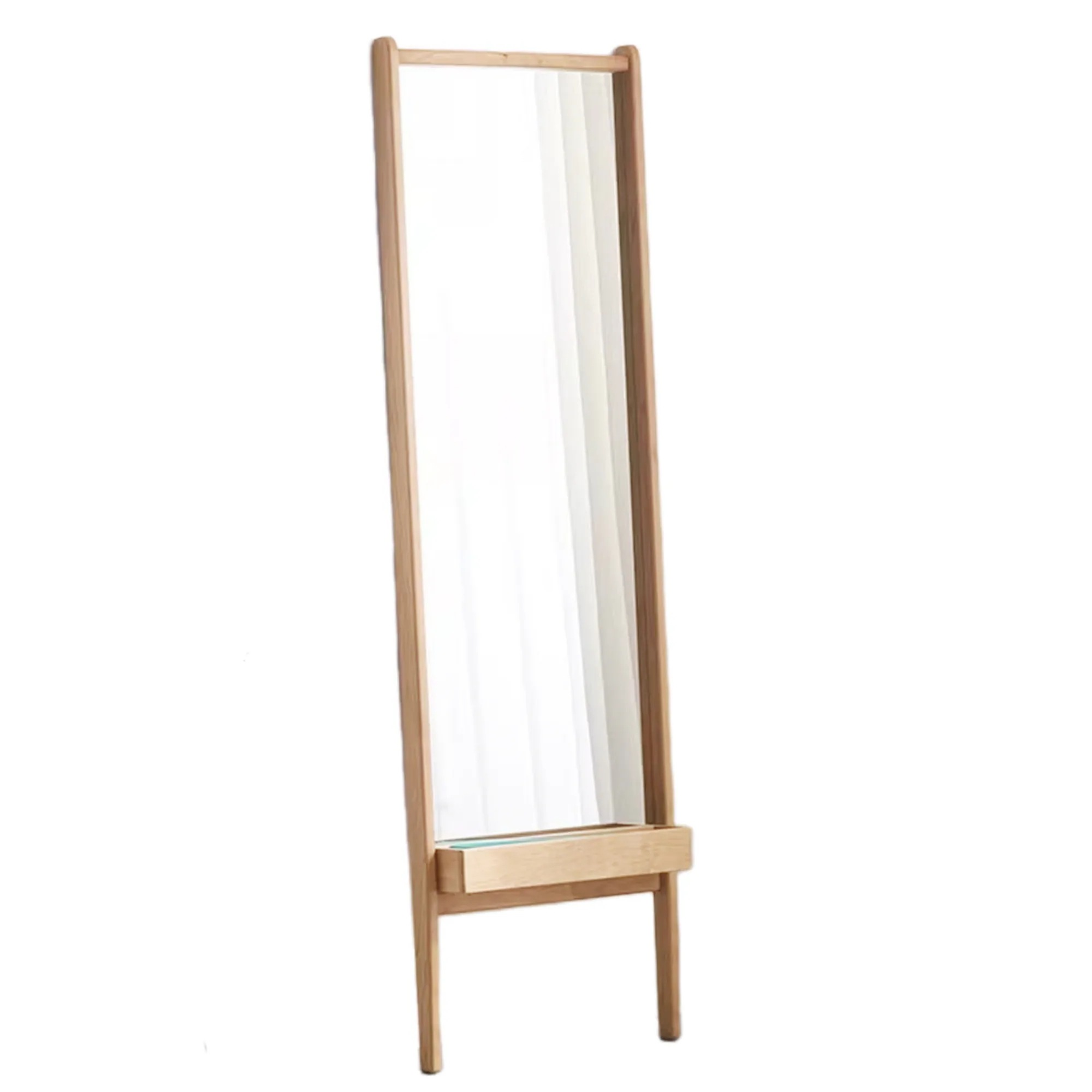 2004全身鏡 鏡 姿見 スタンドミラー ミラー 立て掛け 壁掛け かがみ 大きいミラー 163×50cm 鏡高さ121×幅46cm レトロ パイン材 お洒落 モダン お店 美容室 おしゃれ 新生活 10,725円