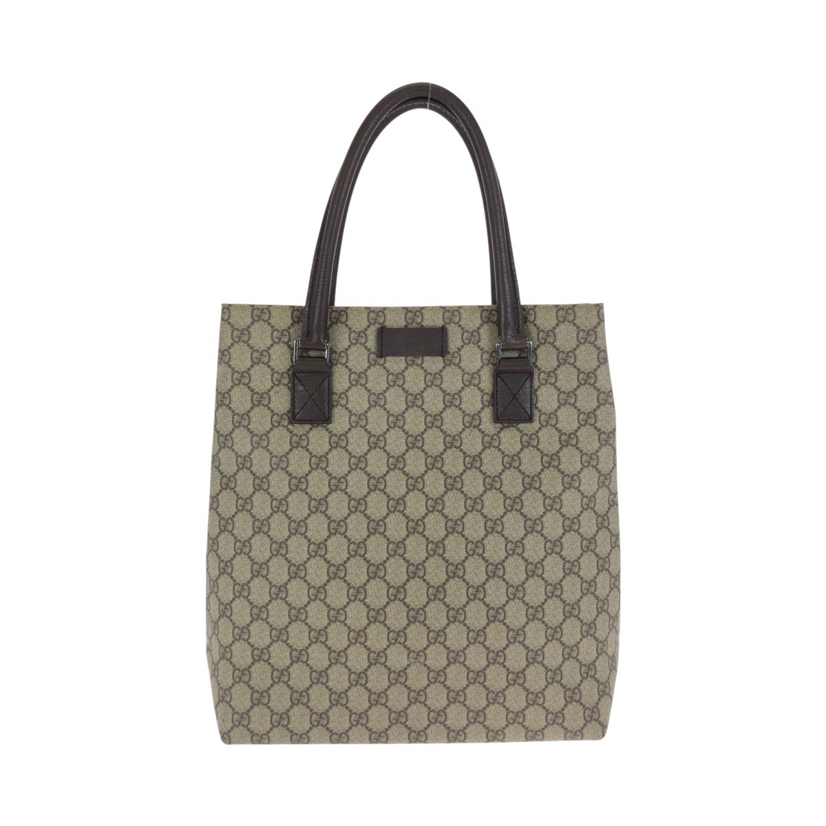 ブラウン ダークブラウン シルバー金具 GGスプリームキャンバス/レザー 131220 トートバッグ ショルダーバッグ レディース 602182