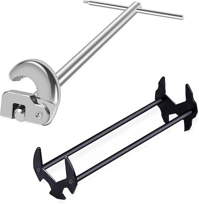 他サイト： シンクレンチ 工具 蛇口ツール セット 水栓レンチ 水栓スパナ 修理 洗面 キッチン(A+C)の商品画像