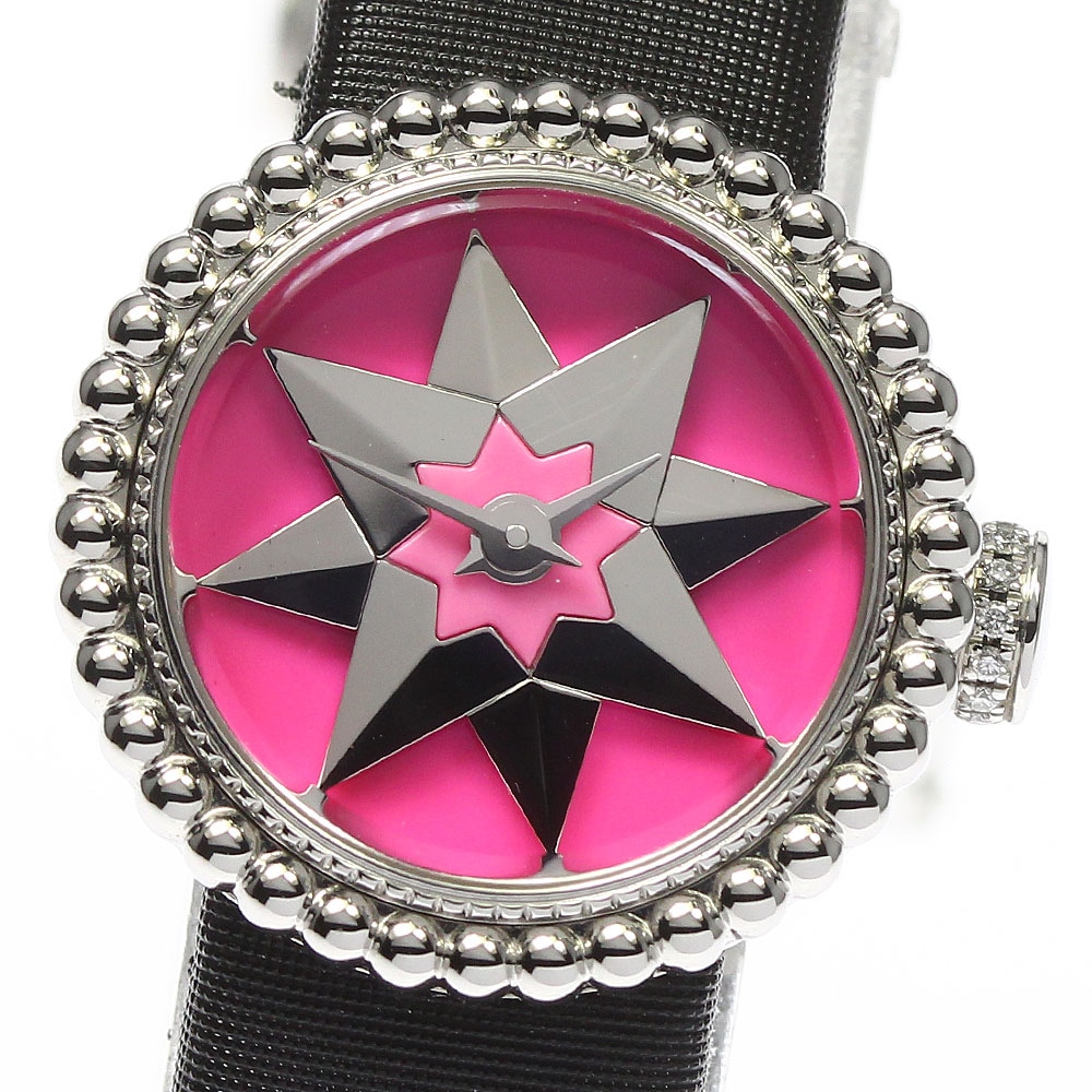 ディオール Dior CD040112 ラ ミニ ディ ドゥ ディオール クォーツ レディース 良品 保証書付き_744318【中古】