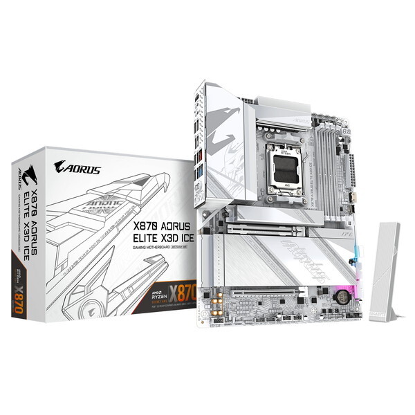 X870 A ELITE X ICE ホワイト AORUS マザーボード メーカー直送
