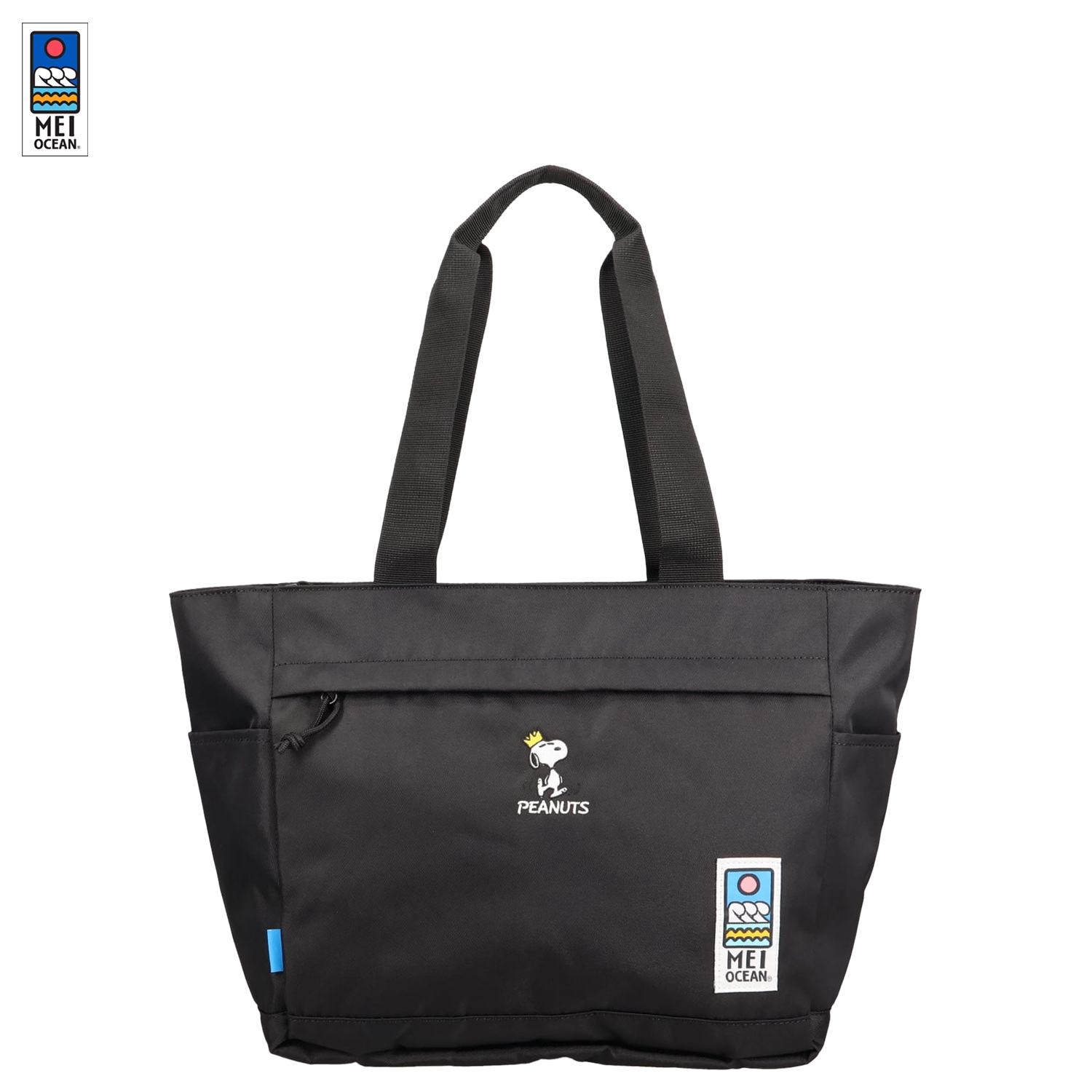 トートバッグ メンズ レディース ピーナッツ PEANUTS チャーリーブラウン コラボ スヌーピー75周年モデル ブラック 黒 62108