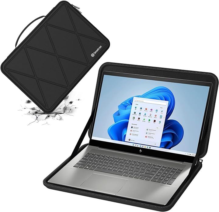 互換品 ハードEVA保護スリーブケース 17.3インチ HP Envy Laptop 17t-cw000/ENVY 防水 (Black, For HP 17.3インチ（M116）)