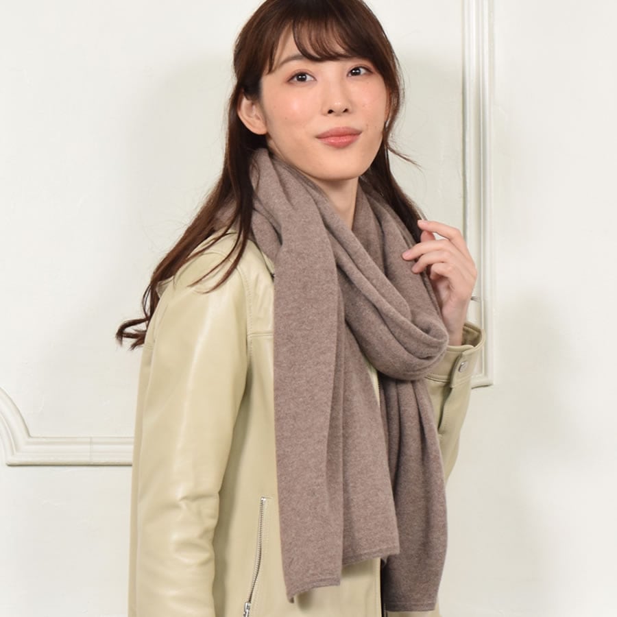 カシミヤ カシミア 100% ニット 大判 ストール カシミヤ100