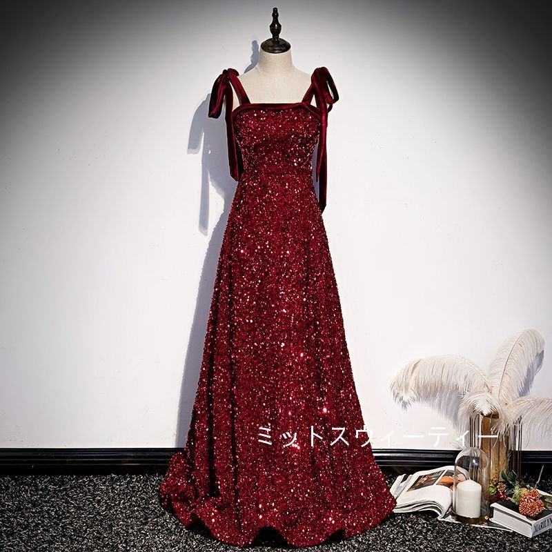 カラードレス 演奏会 安い ロングドレス 披露宴 パーティードレス 結婚式 イブニングドレス 二次会