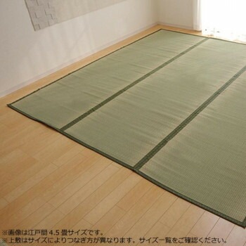 純国産 い草 上敷き カーペット 双目織 『草津』 本間2畳（約191x191cm） 1110682