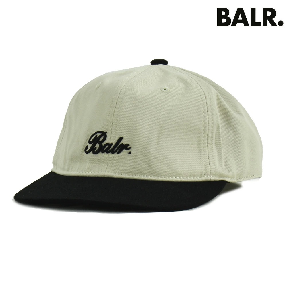 ボーラー BALR. キャップ メンズ 帽子 ベースボールキャップ コットン ロゴ刺繍 ベージュ ジェットブラック IDENTITY BASEBALL CAP【b61101084-102】