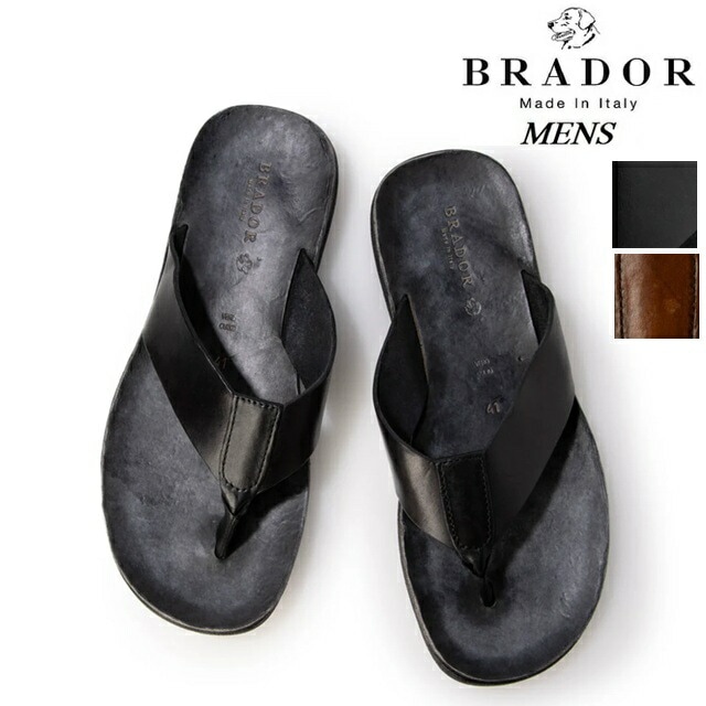 ブラドール BRADOR クロスサンダル メンズ 本革 レザー 牛革 シンプル 夏 シューズ 靴 カジュアル 革サンダル レザーサンダル レディース イタリア製 14,454円