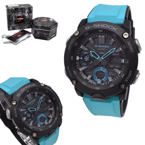 腕時計 GA-2000-1A2 ANALOG-DIGITAL GA-2000 SERIES 腕時計 ウォッチ メンズ ブラック ブルー