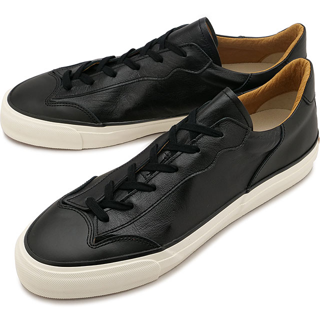 スニーカー [SP1034-05] SP-1034 メンズ 日本製 カンガルーレザー カウレザー Black