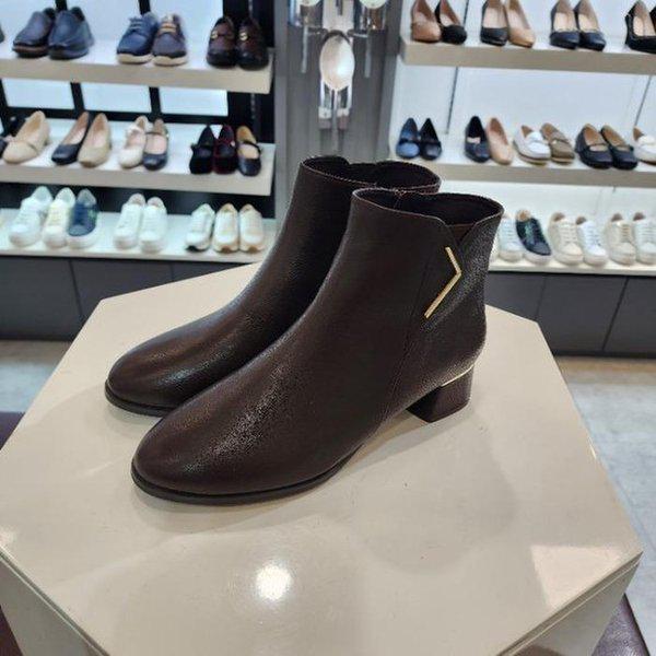 HC10 女性ブラウン起毛アンクルブーツ4cm LCWA09U54C85 (41418008)