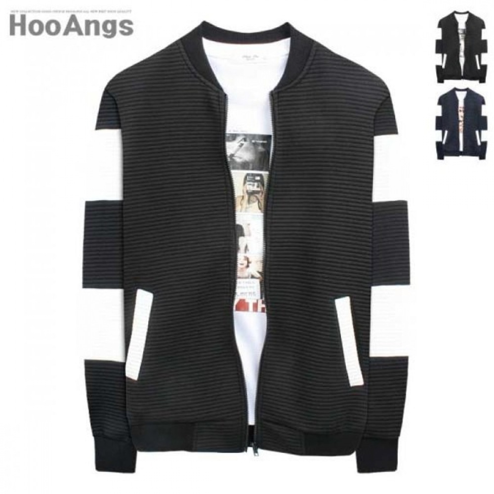 (Juans) エンボススリーブ切開配色ブルゾン DRJP0640