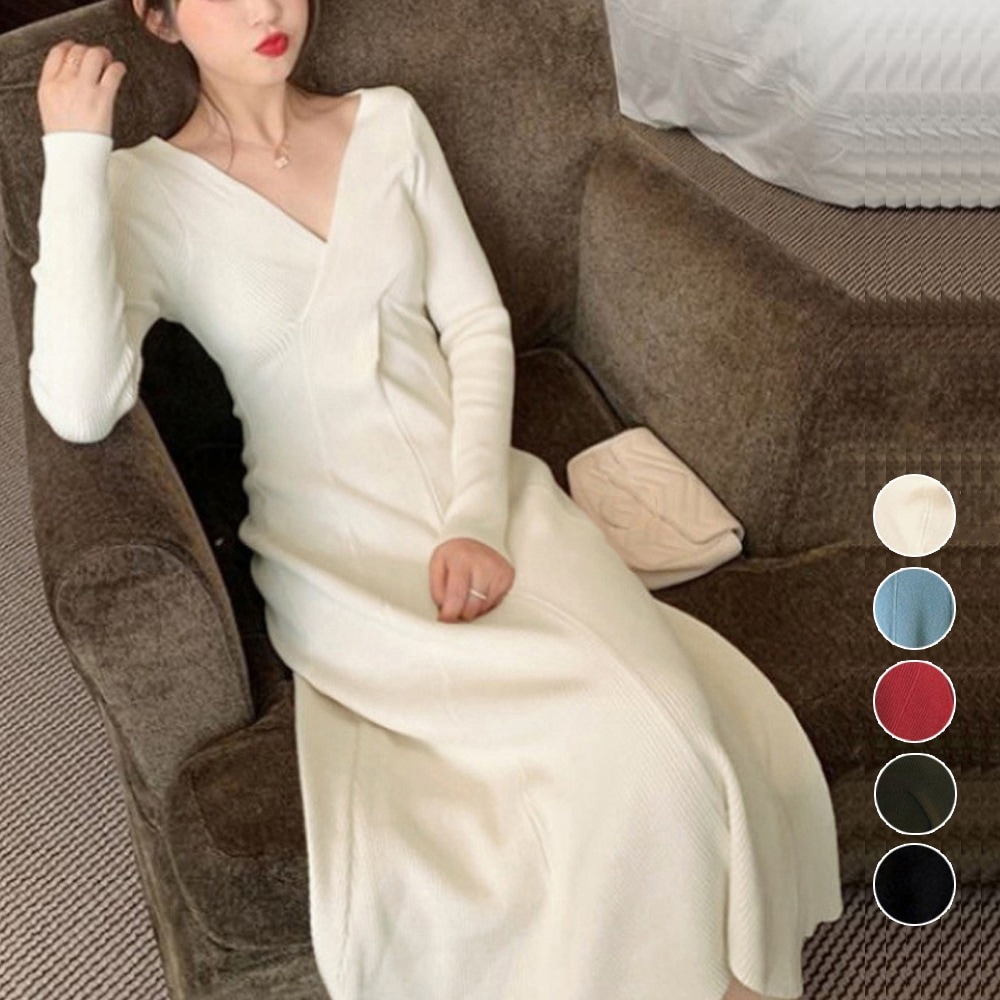 国内即納 ニットワンピ ロングワンピースレディース