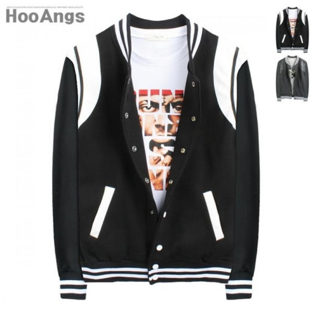 (ジュアンズ) ショルダーレザーダブルカラーベースボールジャンパー BMJP2280