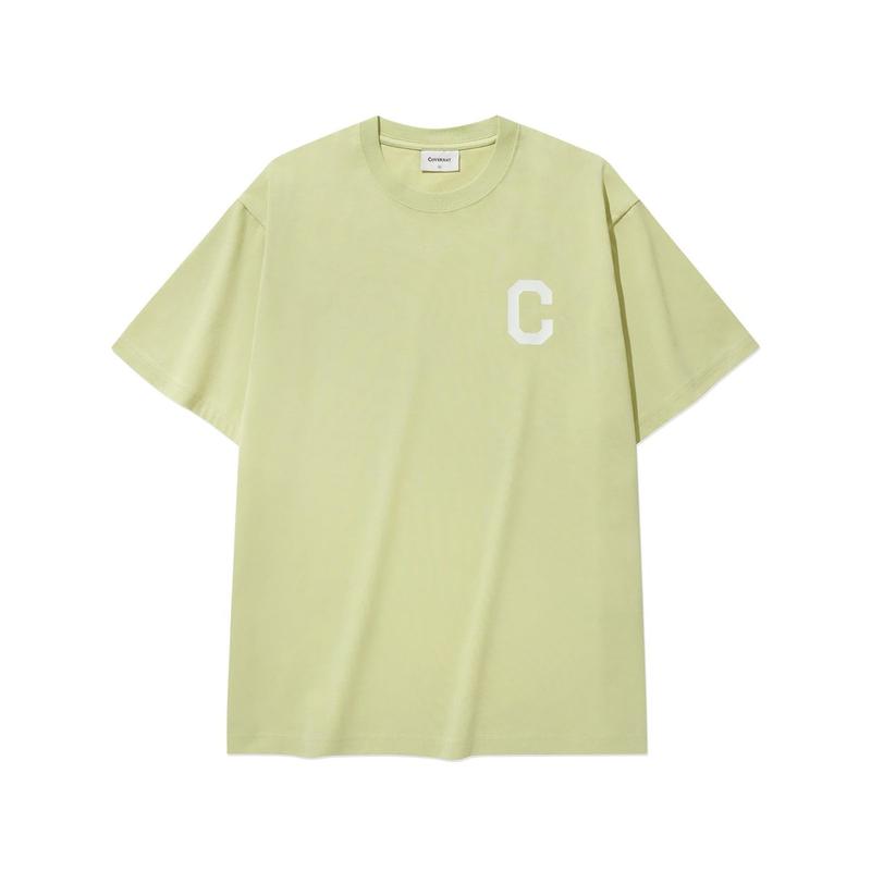 クールコットン C ロゴ T シャツ ライム CO2502ST31LI