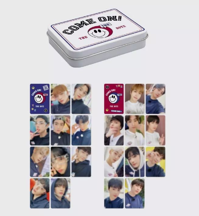 (未開封新品)（ザボーイズフォトカードティーンケースセットグッズ）THE BOYZ Come On！ THE BOYZ OFFICIAL MD GOODS PHOTOCARD & TIN CASE S