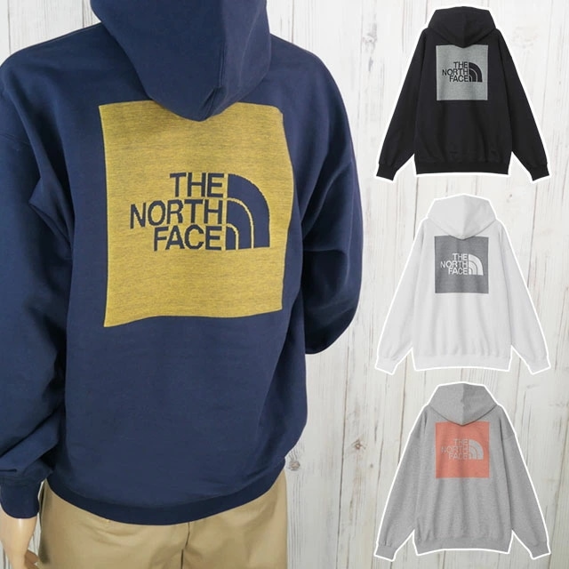 ザ・ノース・フェイス パーカー メンズ NT62437 ジャカードバックスクエアロゴフーディー トップス スウェット フード付き 上着 レディース アウトドア キャンプ グランピング スクエアロゴ シ