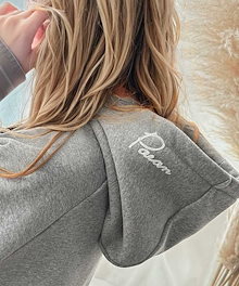 JaVaコラボ ロゴ 長袖 ポケット 刺繍 ストレッチ パーカー [5タイプ]