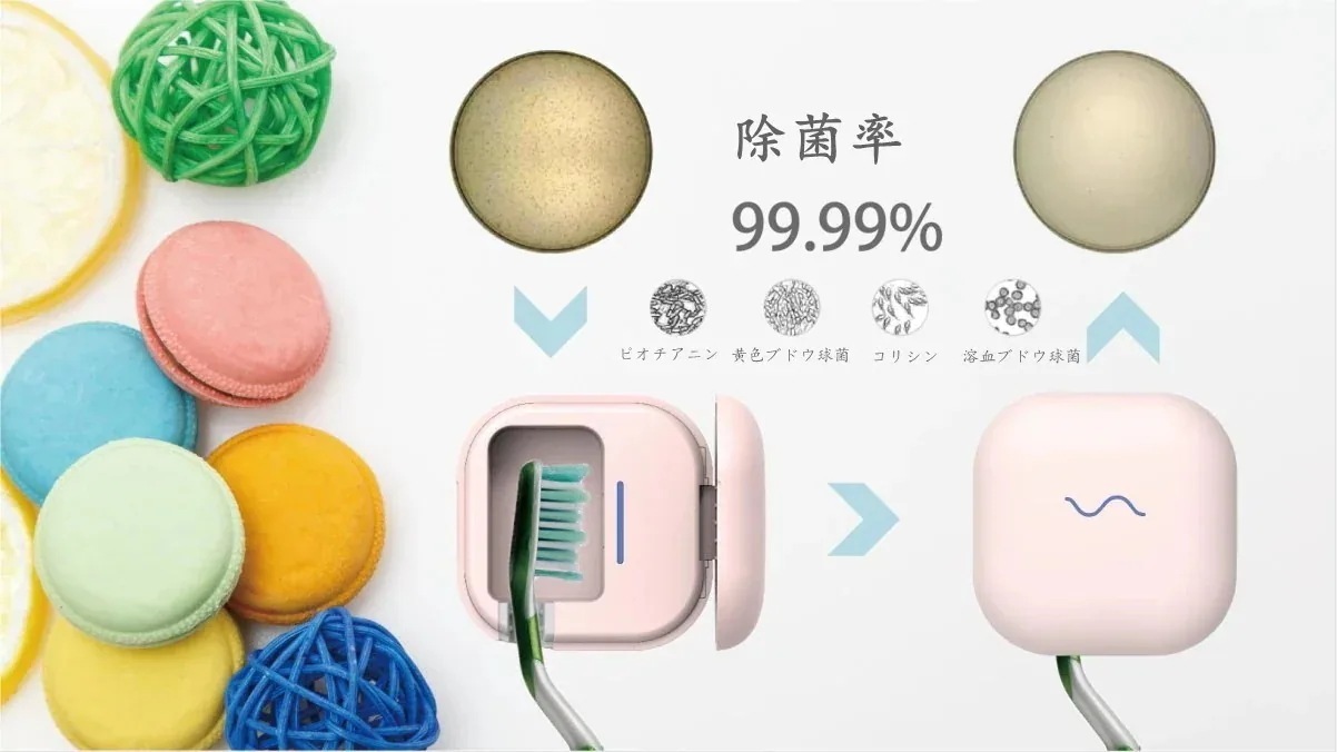 Qoo10-持ち運び 清潔 ケース コンタクト除菌 清潔 ケース レンズ保存ケース　歯ブラシクリニング　 サンコンタクト コンタクトレンズ洗浄器 旅行 お泊り 携帯 清潔 高見え