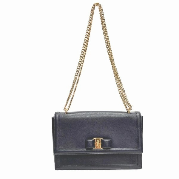 フェラガモ ヴァラリボン AU21 G462 チェーンショルダー ショルダーバッグ レディース