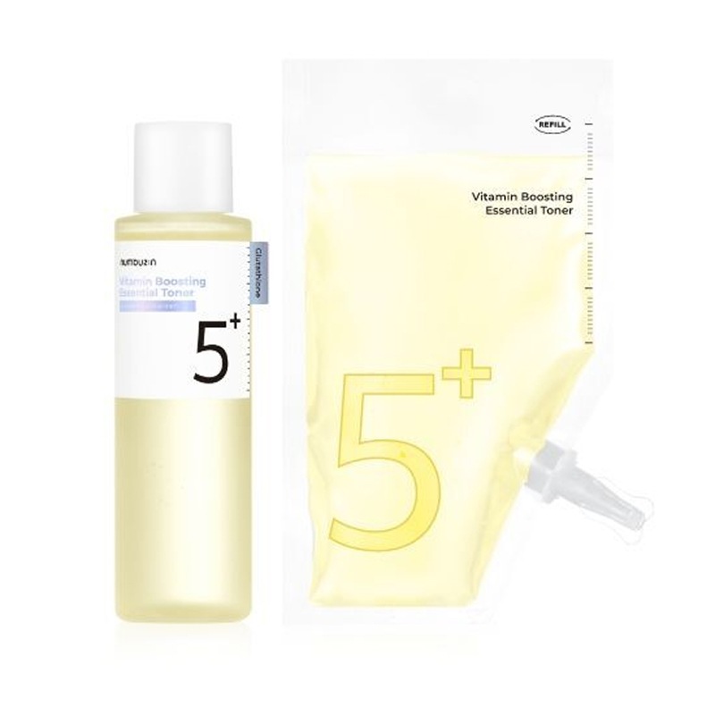 5番 グルタチオンC ビタ水液エッセンシャルトナー 200ml + 200ml詰め替え, 1個 / 白玉グルタチオン 化粧水