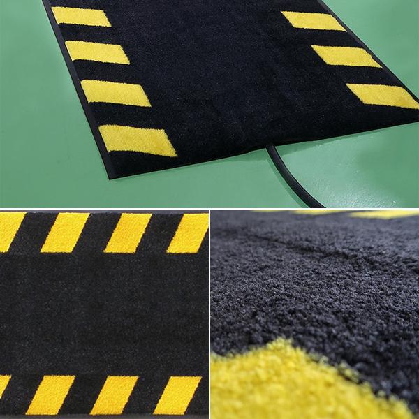 床マット 30×100cm 配線用 溝 凹み 窪み ケーブル コード よけ 通路 廊下 オフィス 事務所 コンセントよけ 台車 通行 現場 防炎 ずれない