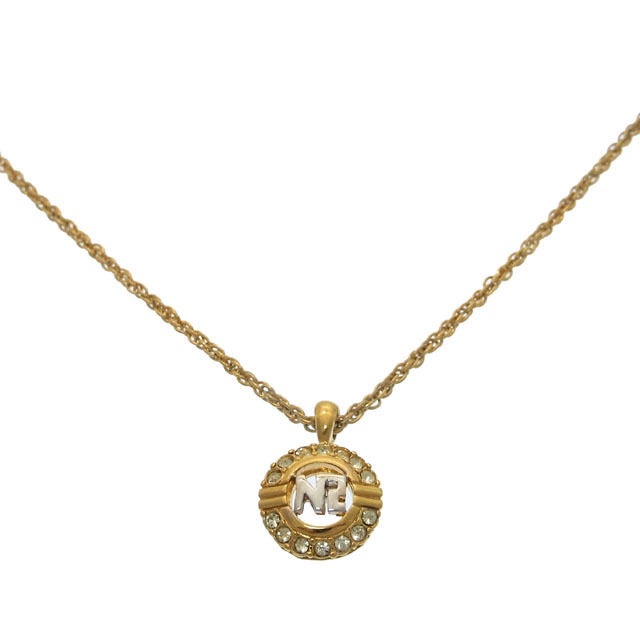 ネックレス ラインストーン ロゴ ゴールド シルバー 中古 10,245円