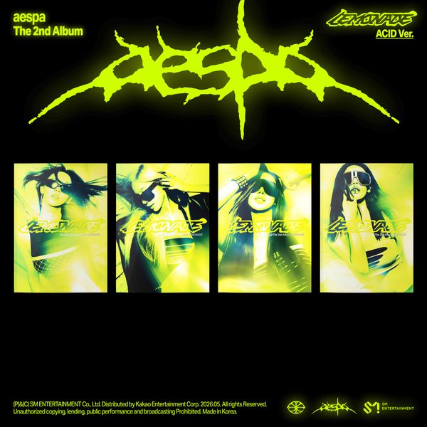 [4種セット] (ACID Ver.) AESPA 2nd Album [LEMONADE] 公式グッズ 韓国チャート反映