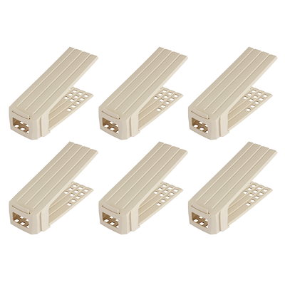 他サイト： レック 省スペース 靴スタンド 男女兼用 ( 6足分 ) ベージュ O-903の商品画像