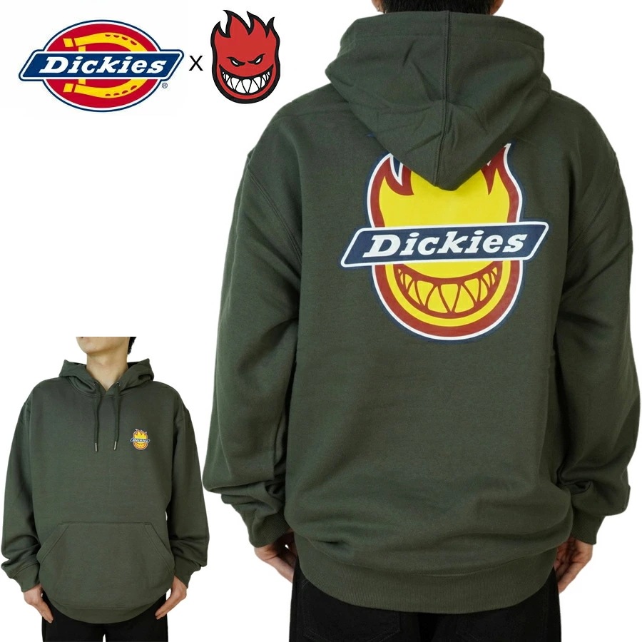 DICKIES ディッキーズメンズ パーカーDICKIES x SPITFIRE HOODIE ディッキーズ × スピットファイア フーディーOLIVE GREEN オ