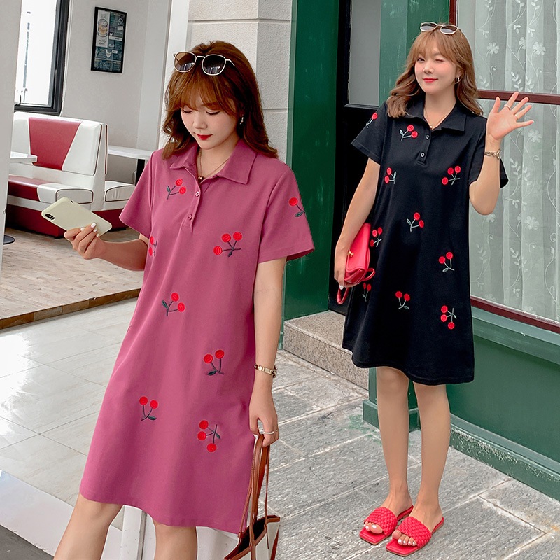 ワンピース 大きいサイズ 半袖 春夏 韓国 妊婦 マタニティ ゆったり きれいめ 3l 4xl 5l