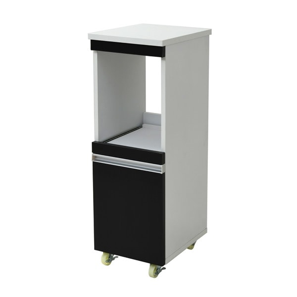 JKプラン キッチン 隙間収納 ラック 幅30 奥行39.5 高さ90 FKC-0004-WHDB ホワイト×ダークブラウン