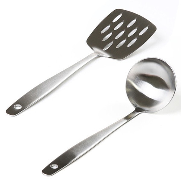 キッチン ステン キッチンツール フライ返し+柄杓中 調理道具 料理道具 什器その他