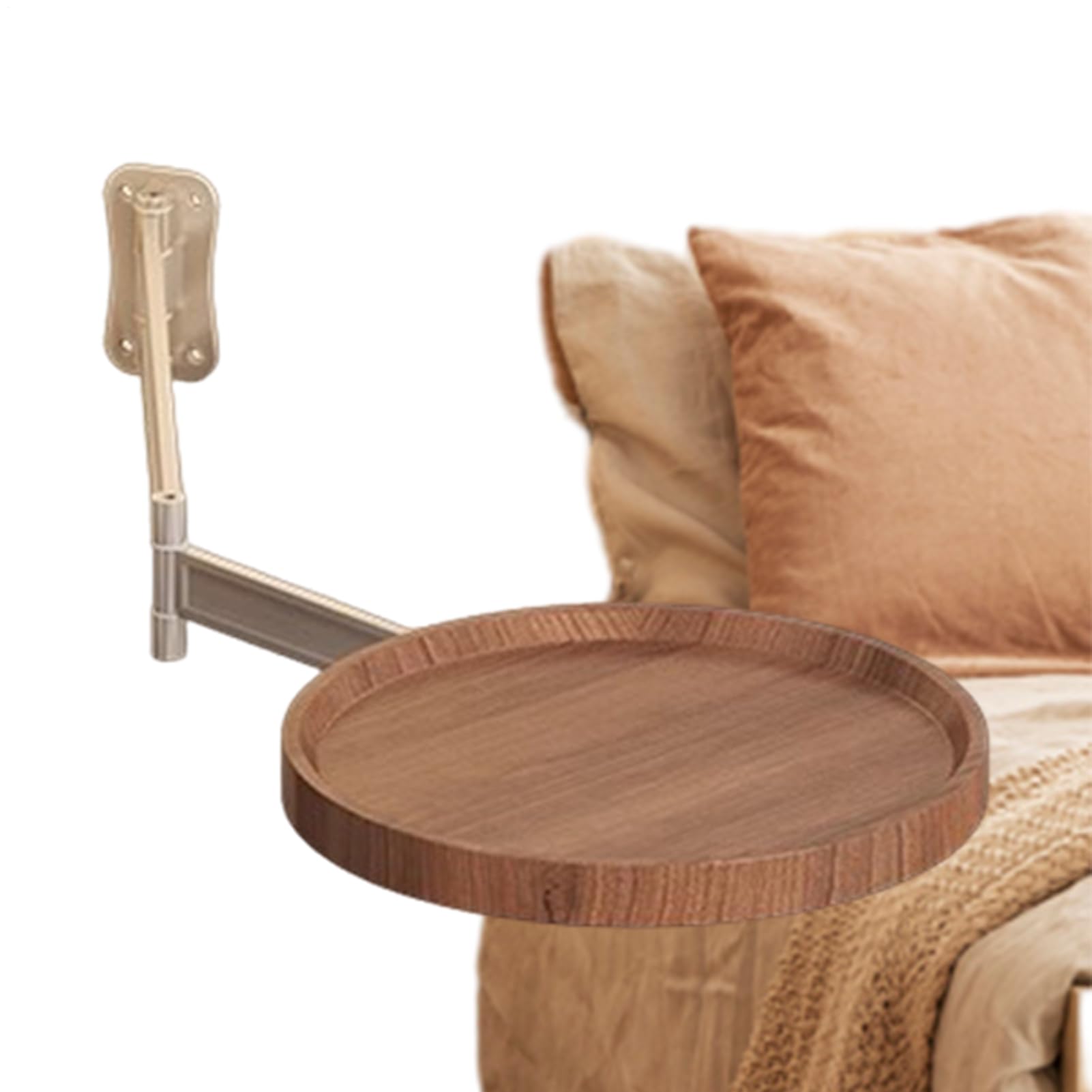 リビングルームデスク - モダンウォールデスク丸い折りたたみ式コーヒーテーブル 180度回転するスペース節約テーブルキッチンホームオフィス小さな部屋廊下ベッドルームコルネ用の折りたたみ可