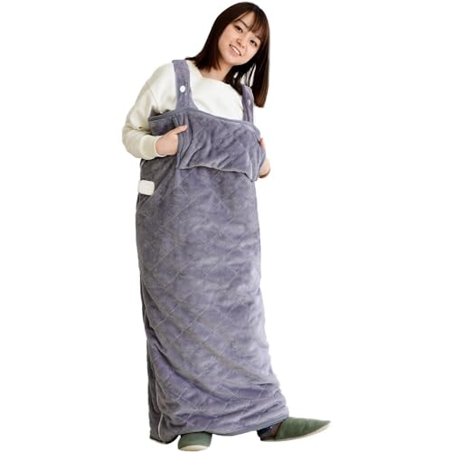 [山善] 電気毛布 着る毛布 着るこたつ メンズ レディース 丸洗い可能 くるみケット ダニ退治機能 室温センサー タイマー付 オートオフ機能 ひざ掛け 掛毛布 敷毛布 YAPP-401AC(LV)