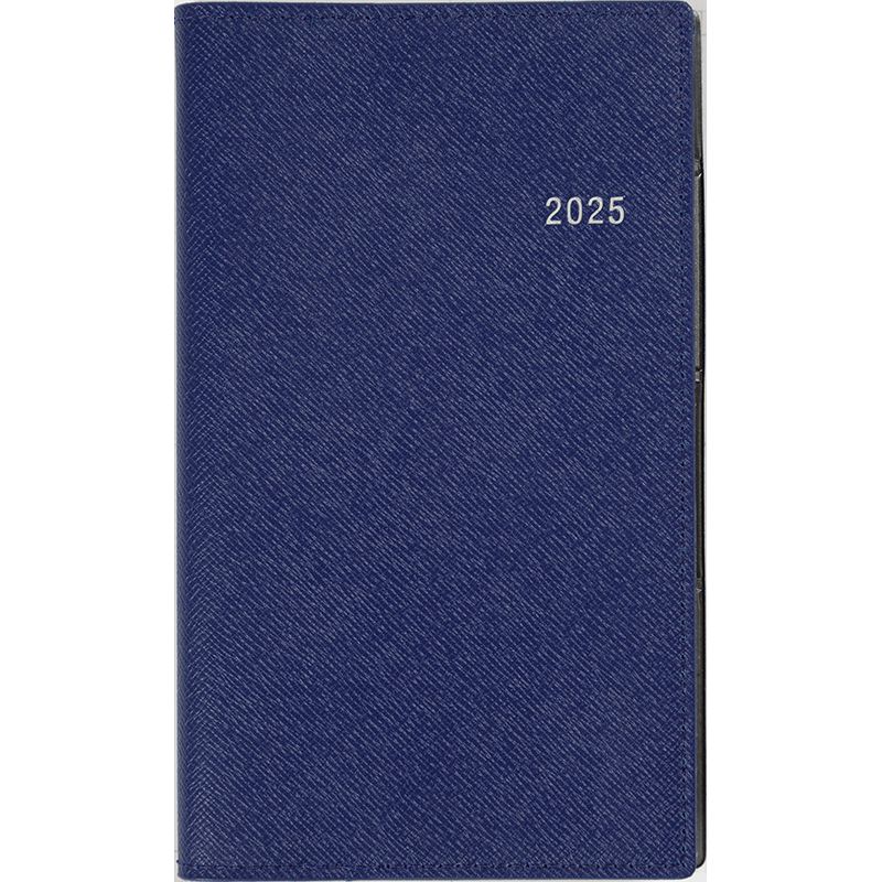 （まとめ買い）高橋書店 2025年 手帳 No.413 ニューダイアリー カジュアル 3 手帳判 週間バーティカル式＆月間ブロック式 ネイビー [x3]