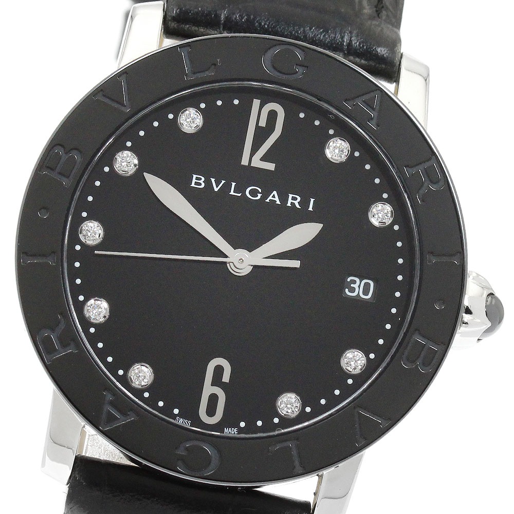 ブルガリ BVLGARI BBL37SC ブルガリブルガリ 9Pダイヤ デイト 自動巻き メンズ _951673【中古】